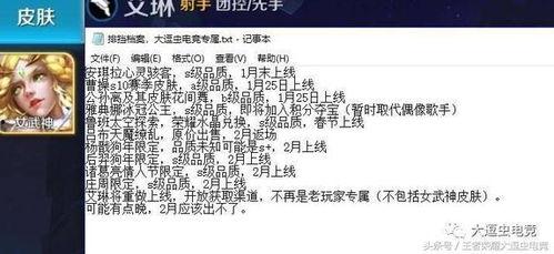 月底皮肤爆料最新消息,全新英雄与限定皮肤大揭秘！